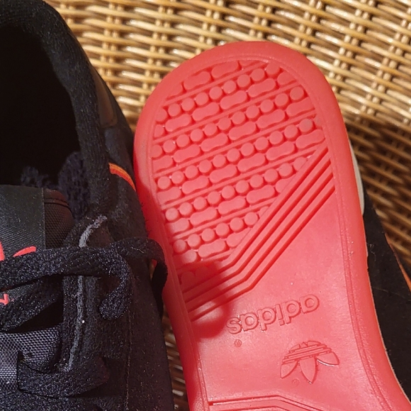 NWOT Adidas EE1478 Continental 80 Black/Orange Mens 9.5 Suede Shoes 789002 - Picture 11 of 13